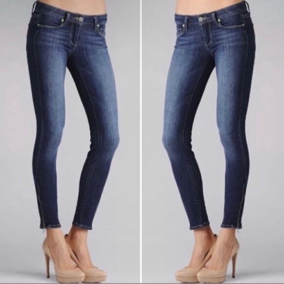Paige Verdugo Ankle Zipper Jeans 25 New - Picture 1 of 10
